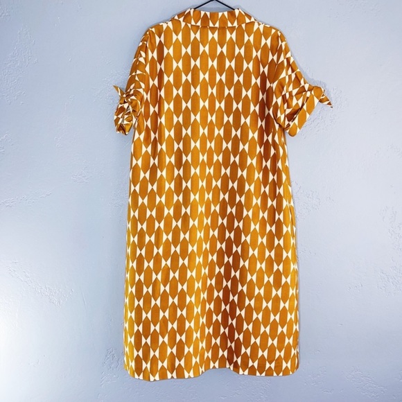 Tory Burch Haley Diamond Short Sleeve Silk Coat Size 6 - Picture 2 of 12